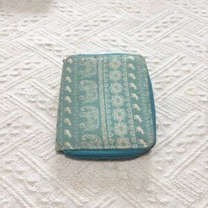 BUNDLE Blue Patterned Women's Elephant Wallet